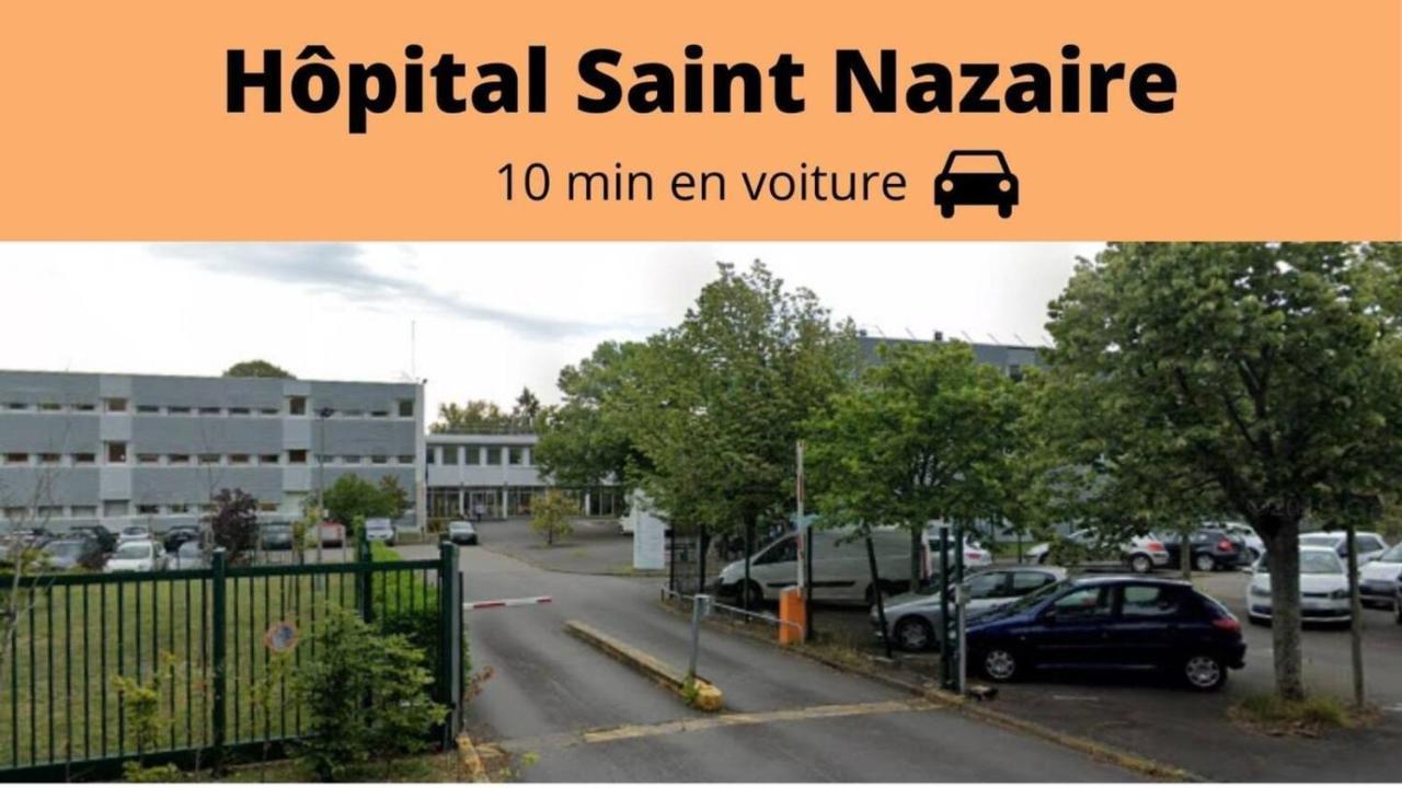 Saint Nazaire - White Lion - Centre Ville - Au Calme - Parking Privatif Aerien - Internet Haut Debit Fibre 外观 照片
